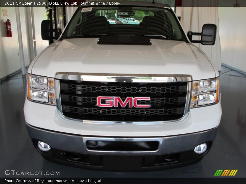 Summit White / Ebony 2011 GMC Sierra 2500HD SLE Crew Cab