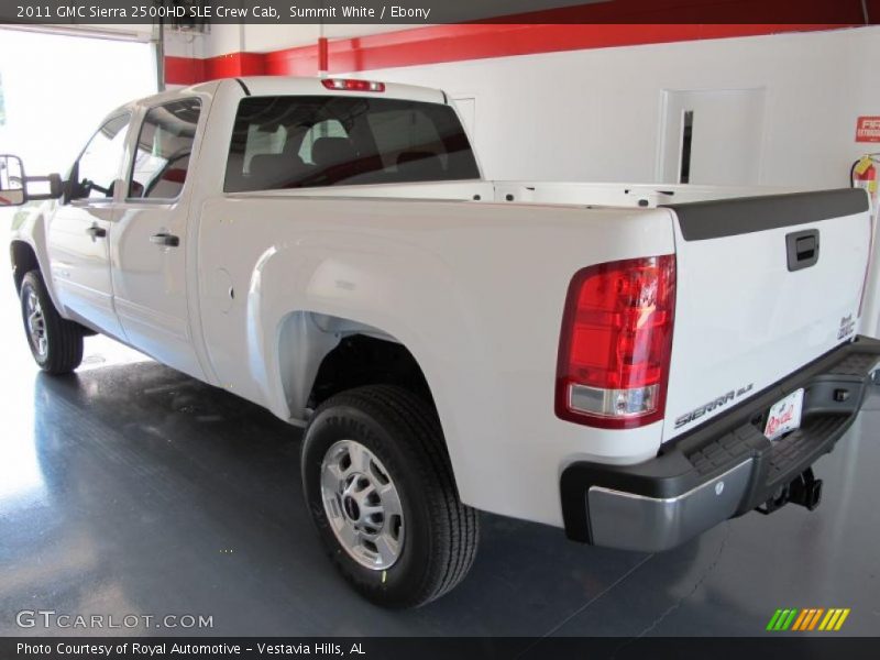 Summit White / Ebony 2011 GMC Sierra 2500HD SLE Crew Cab
