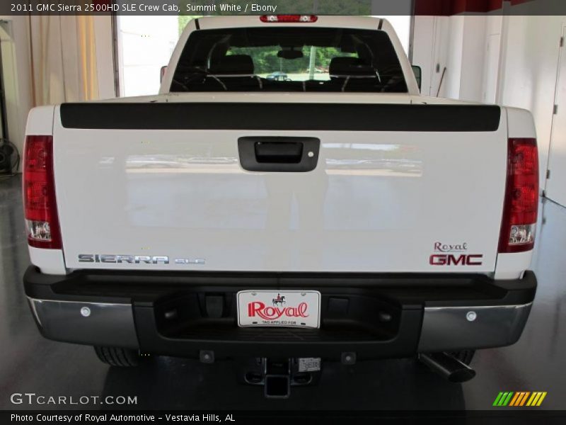 Summit White / Ebony 2011 GMC Sierra 2500HD SLE Crew Cab