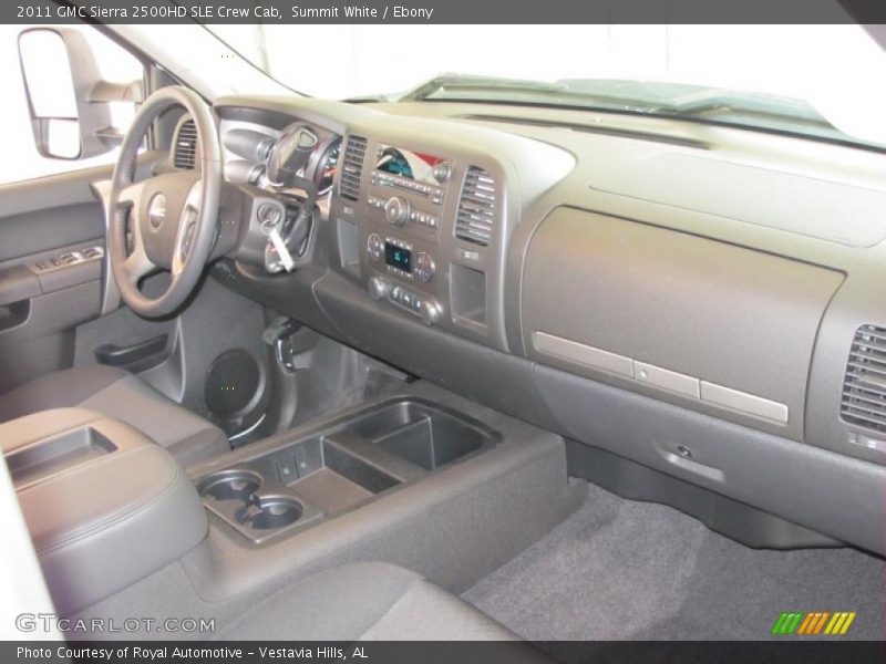 Summit White / Ebony 2011 GMC Sierra 2500HD SLE Crew Cab