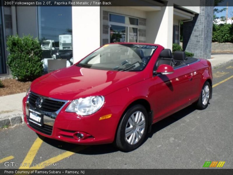 Paprika Red Metallic / Titan Black 2007 Volkswagen Eos 2.0T