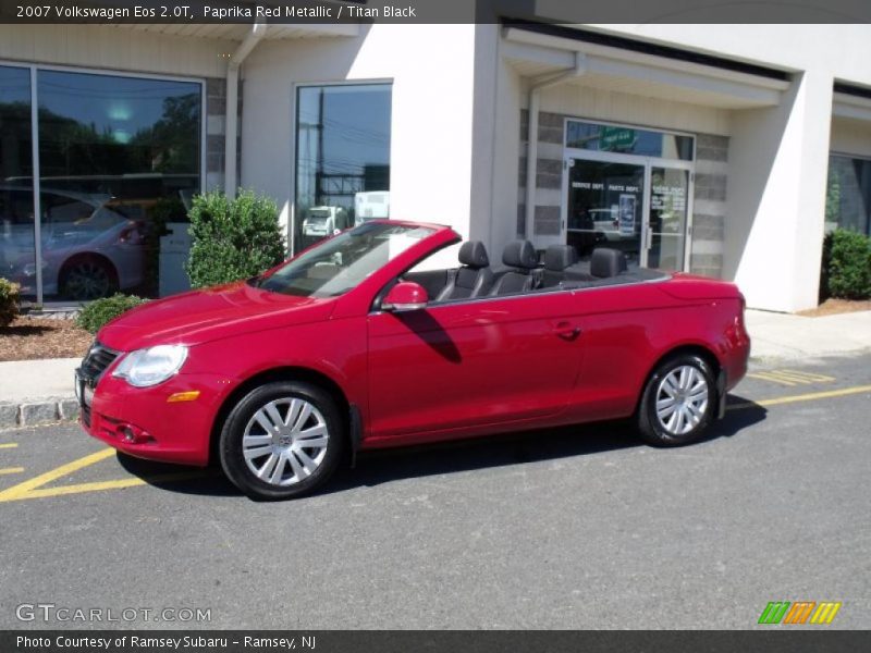 Paprika Red Metallic / Titan Black 2007 Volkswagen Eos 2.0T
