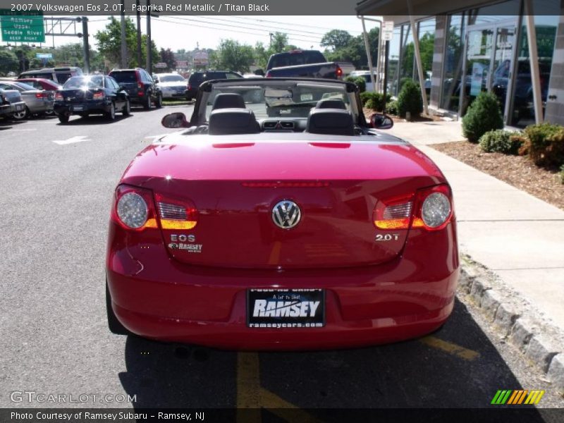 Paprika Red Metallic / Titan Black 2007 Volkswagen Eos 2.0T