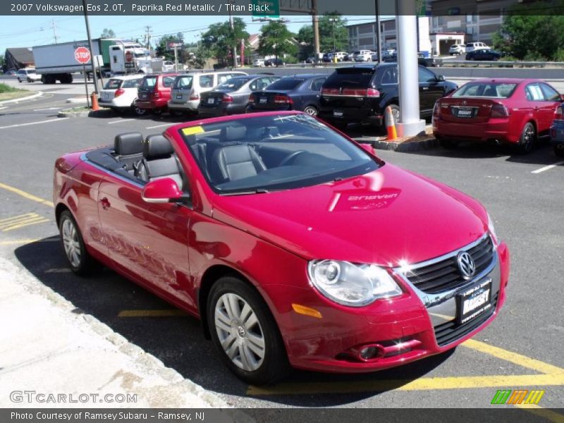 Paprika Red Metallic / Titan Black 2007 Volkswagen Eos 2.0T