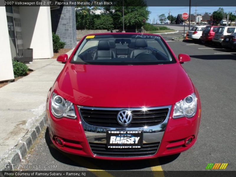 Paprika Red Metallic / Titan Black 2007 Volkswagen Eos 2.0T