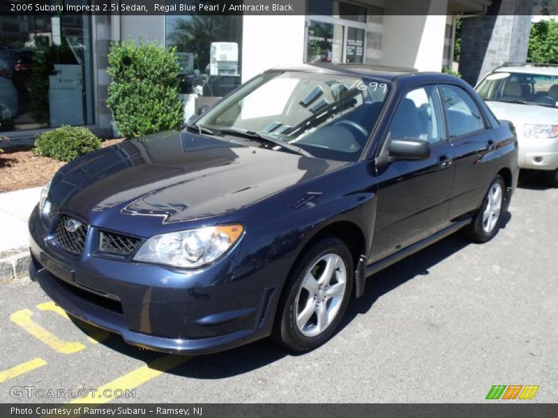 Regal Blue Pearl / Anthracite Black 2006 Subaru Impreza 2.5i Sedan