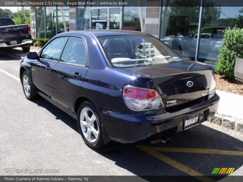 Regal Blue Pearl / Anthracite Black 2006 Subaru Impreza 2.5i Sedan