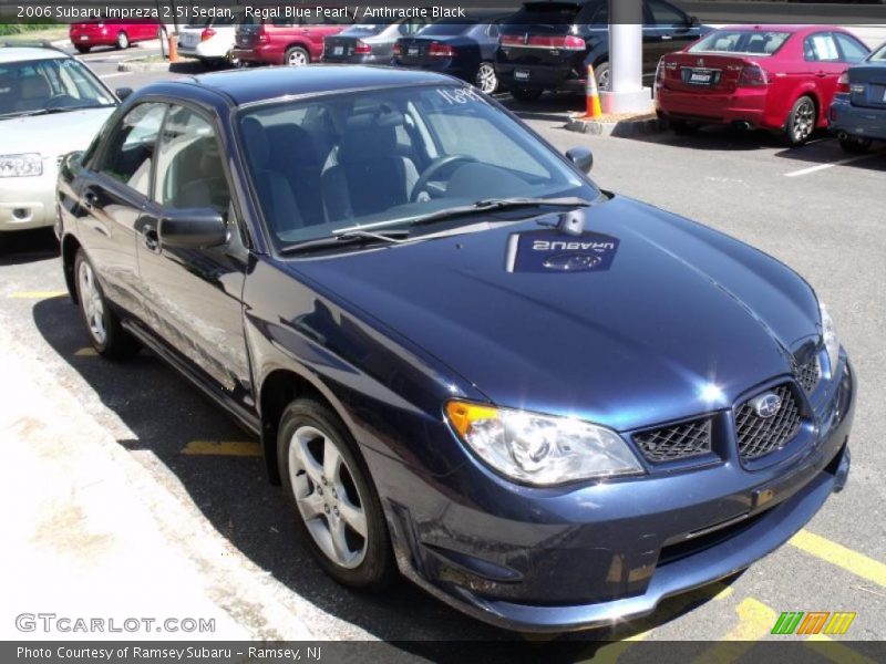 Regal Blue Pearl / Anthracite Black 2006 Subaru Impreza 2.5i Sedan