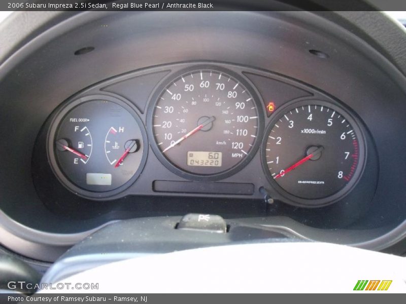 Regal Blue Pearl / Anthracite Black 2006 Subaru Impreza 2.5i Sedan