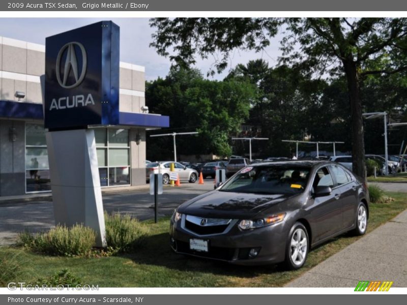 Grigio Metallic / Ebony 2009 Acura TSX Sedan