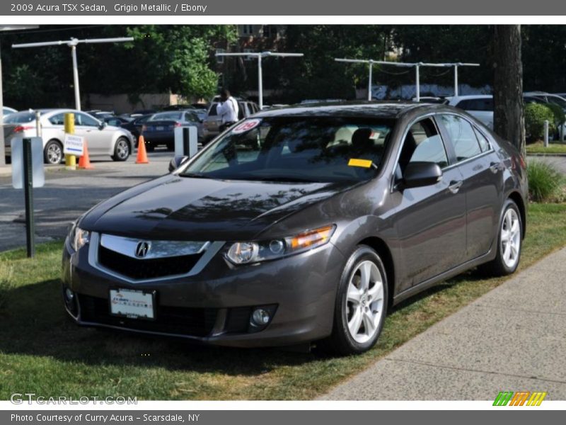 Grigio Metallic / Ebony 2009 Acura TSX Sedan