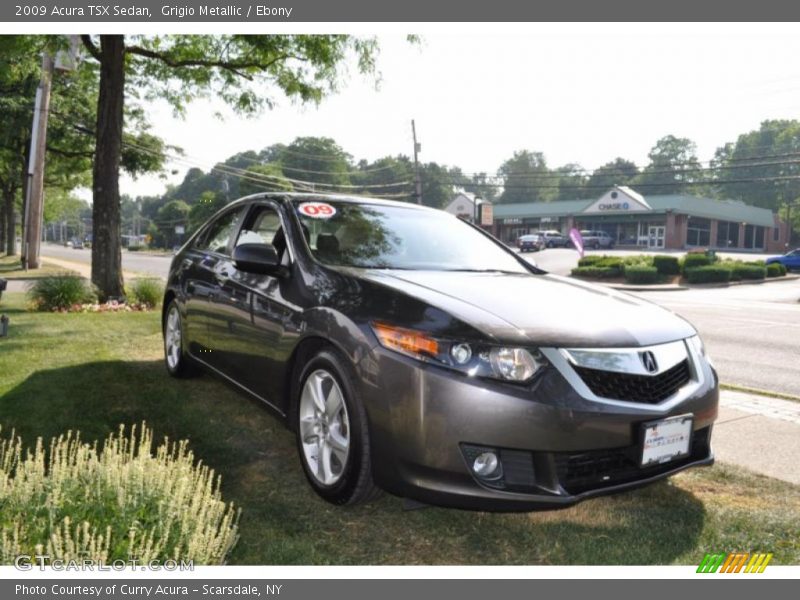 Grigio Metallic / Ebony 2009 Acura TSX Sedan