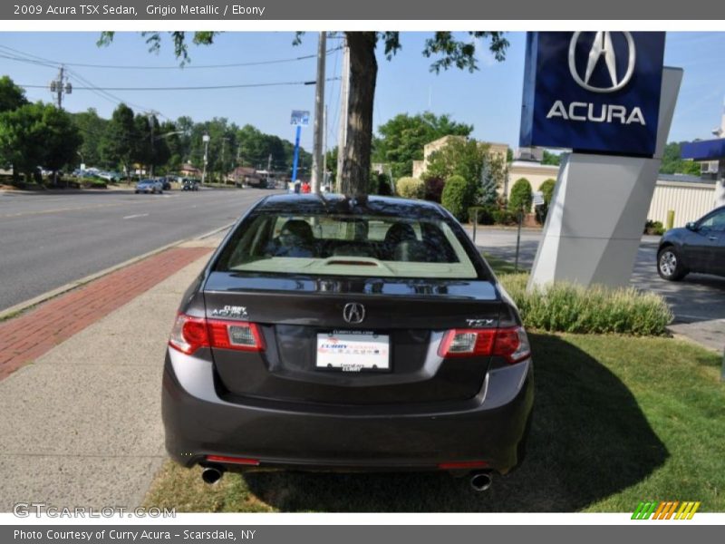 Grigio Metallic / Ebony 2009 Acura TSX Sedan