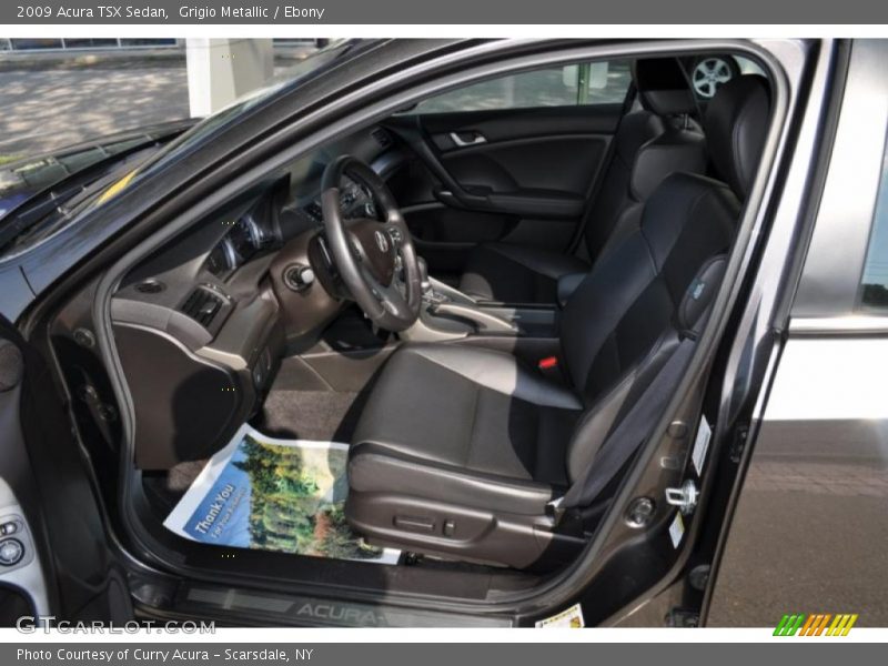 Grigio Metallic / Ebony 2009 Acura TSX Sedan