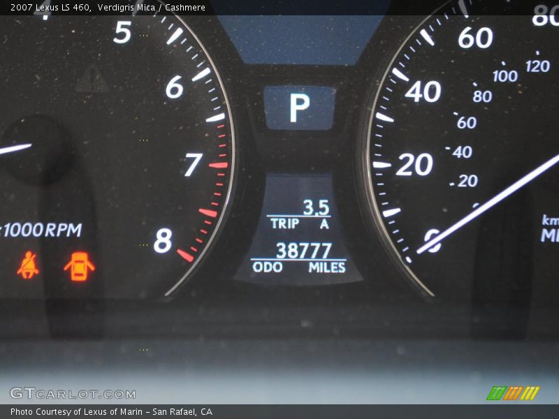 Verdigris Mica / Cashmere 2007 Lexus LS 460