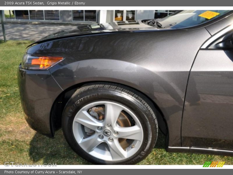 Grigio Metallic / Ebony 2009 Acura TSX Sedan