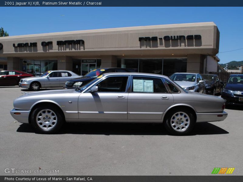 Platinum Silver Metallic / Charcoal 2001 Jaguar XJ XJ8