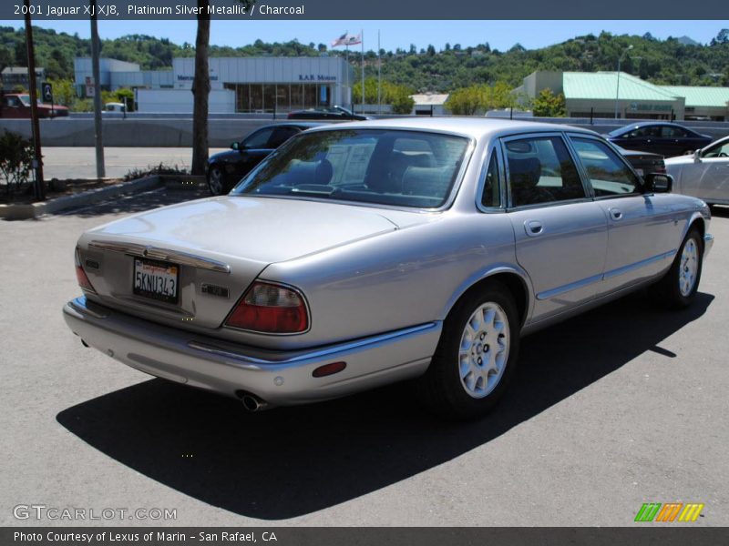 Platinum Silver Metallic / Charcoal 2001 Jaguar XJ XJ8