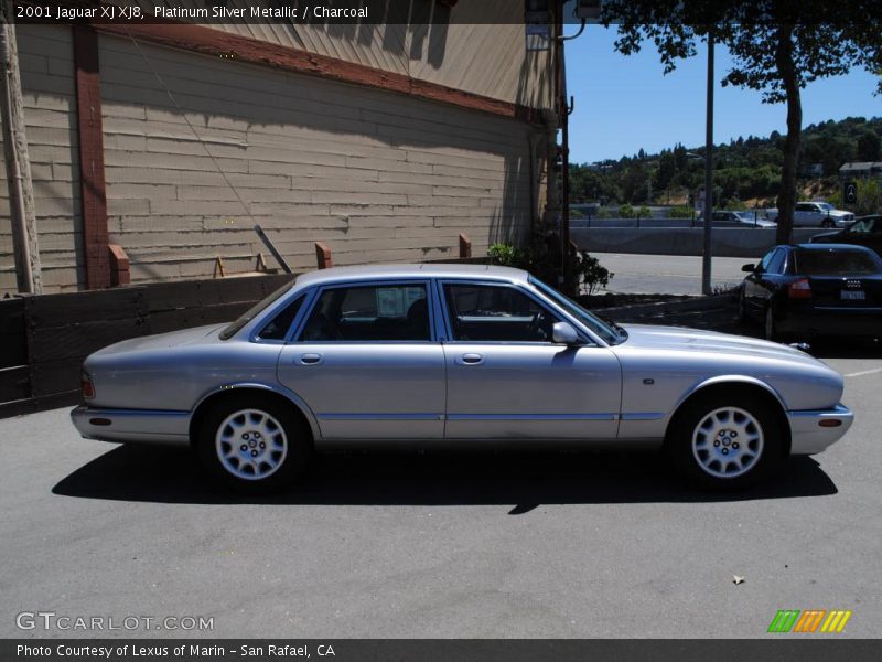 Platinum Silver Metallic / Charcoal 2001 Jaguar XJ XJ8