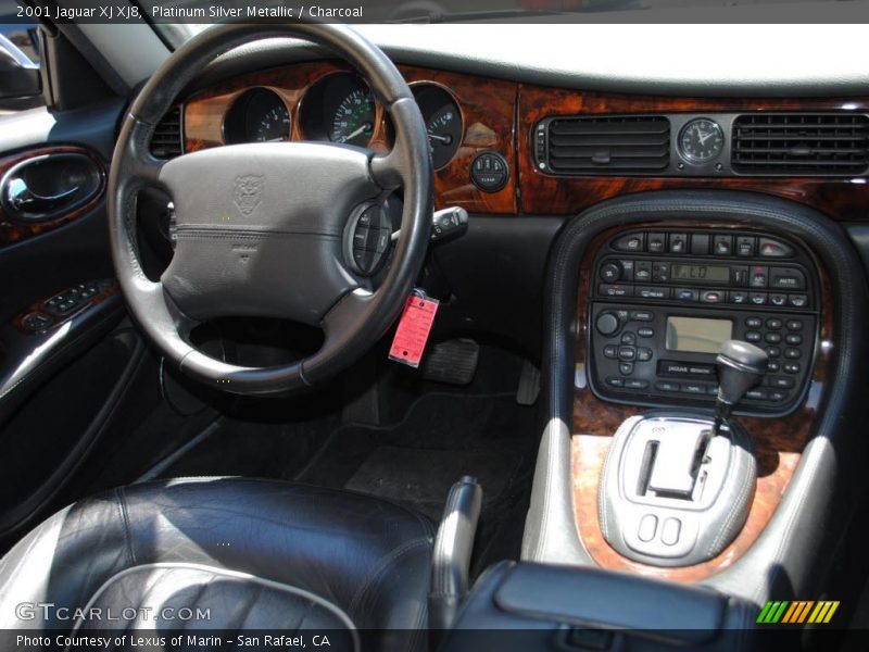 Platinum Silver Metallic / Charcoal 2001 Jaguar XJ XJ8
