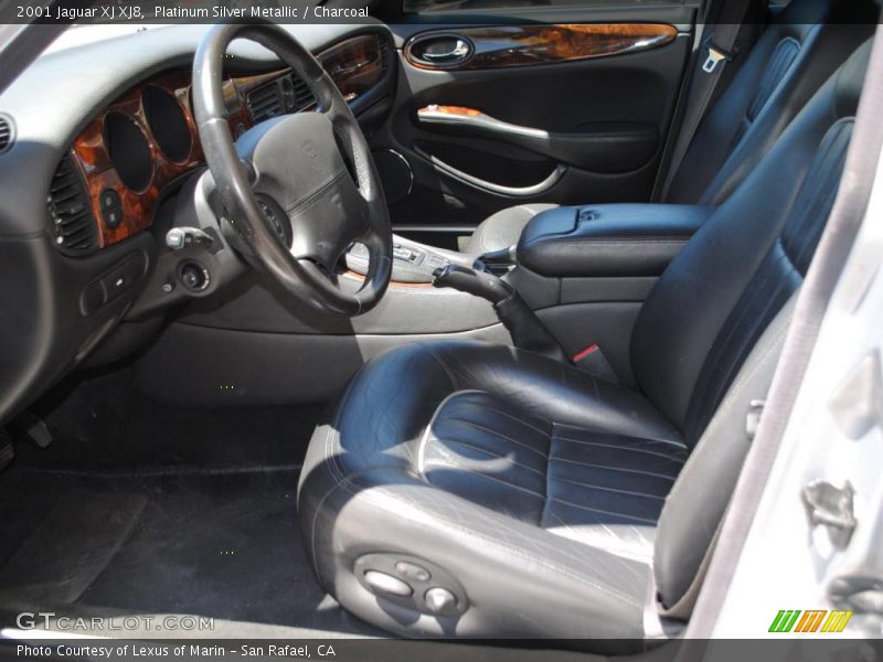 Platinum Silver Metallic / Charcoal 2001 Jaguar XJ XJ8