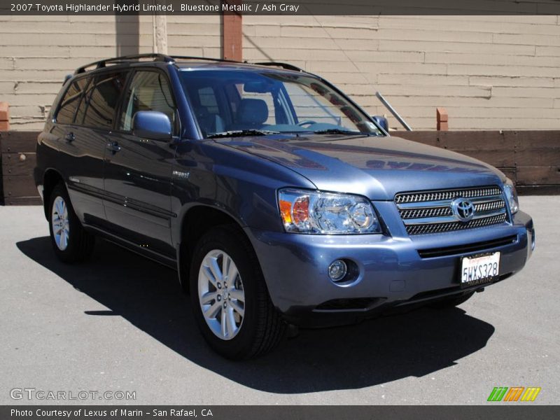 Bluestone Metallic / Ash Gray 2007 Toyota Highlander Hybrid Limited