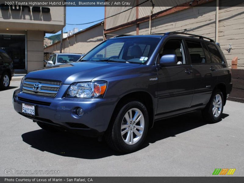 Bluestone Metallic / Ash Gray 2007 Toyota Highlander Hybrid Limited