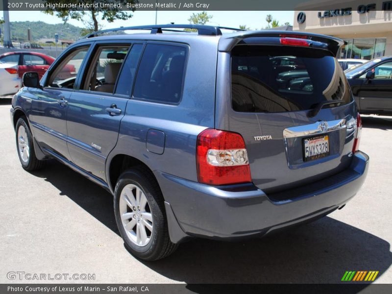 Bluestone Metallic / Ash Gray 2007 Toyota Highlander Hybrid Limited