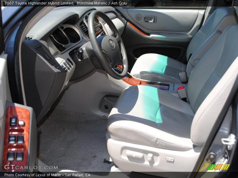 Bluestone Metallic / Ash Gray 2007 Toyota Highlander Hybrid Limited