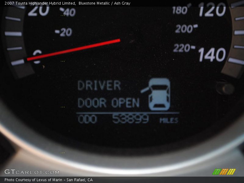 Bluestone Metallic / Ash Gray 2007 Toyota Highlander Hybrid Limited