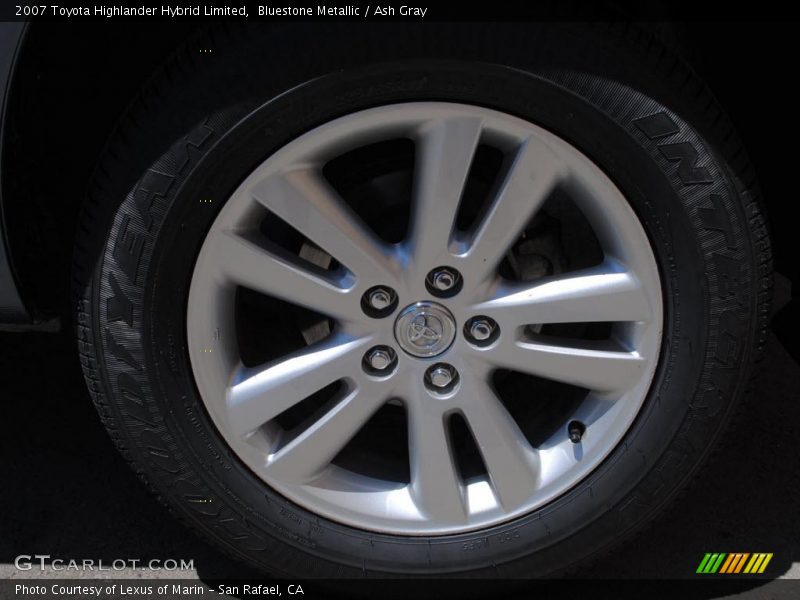 Bluestone Metallic / Ash Gray 2007 Toyota Highlander Hybrid Limited