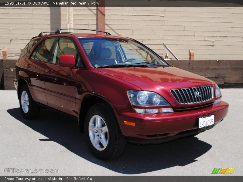 Venetian Red Pearl / Ivory 1999 Lexus RX 300 AWD
