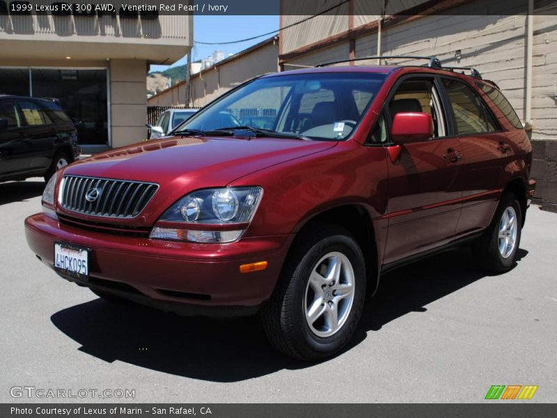 Venetian Red Pearl / Ivory 1999 Lexus RX 300 AWD