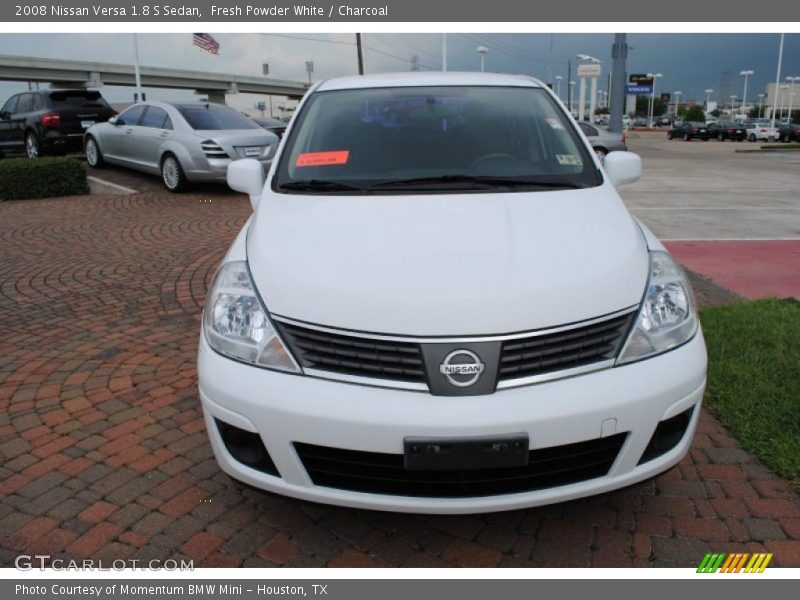 Fresh Powder White / Charcoal 2008 Nissan Versa 1.8 S Sedan