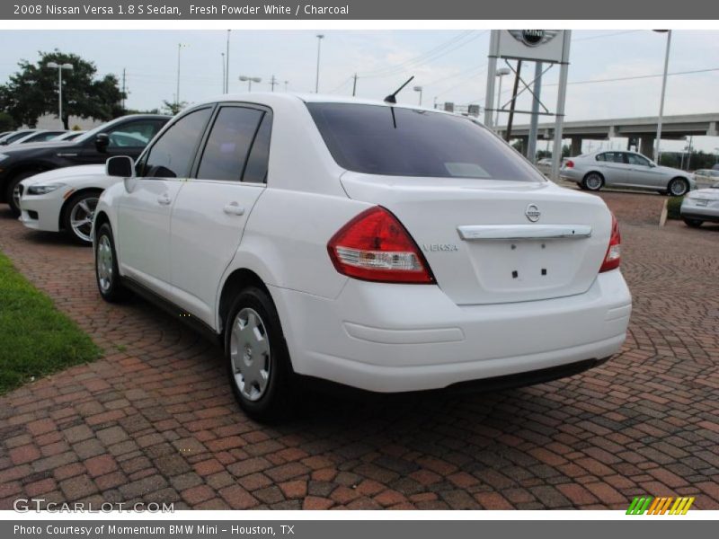 Fresh Powder White / Charcoal 2008 Nissan Versa 1.8 S Sedan