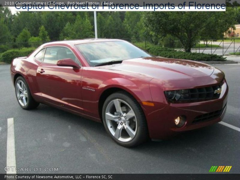 Red Jewel Tintcoat / Beige 2010 Chevrolet Camaro LT Coupe