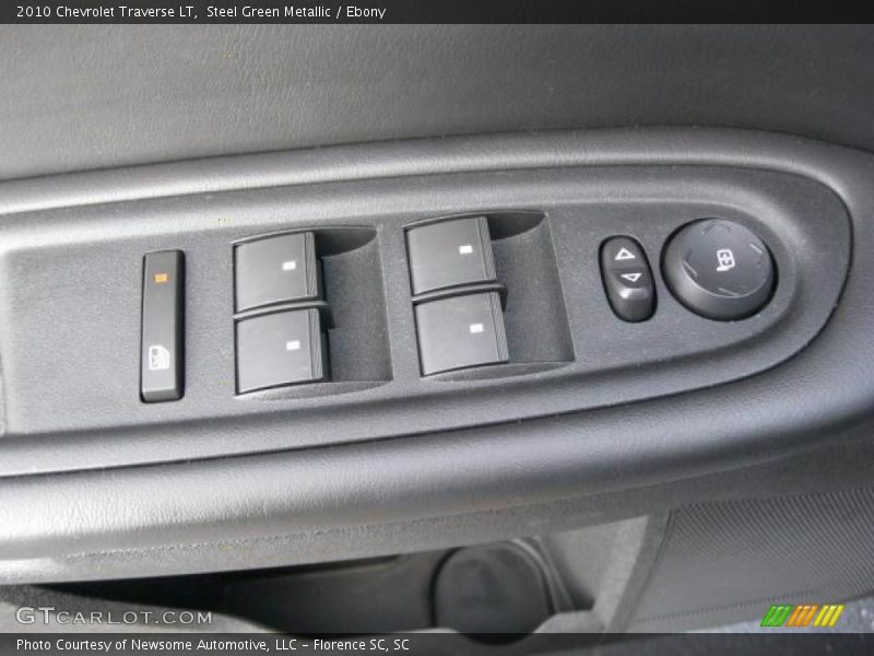 Steel Green Metallic / Ebony 2010 Chevrolet Traverse LT