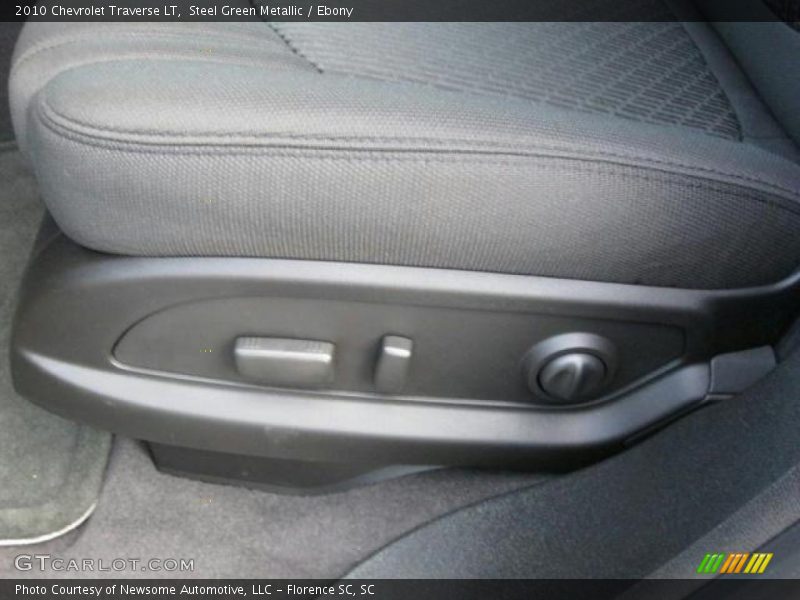 Steel Green Metallic / Ebony 2010 Chevrolet Traverse LT