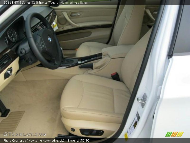 Alpine White / Beige 2011 BMW 3 Series 328i Sports Wagon