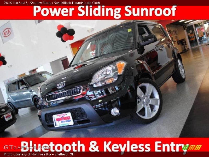 Shadow Black / Sand/Black Houndstooth Cloth 2010 Kia Soul !