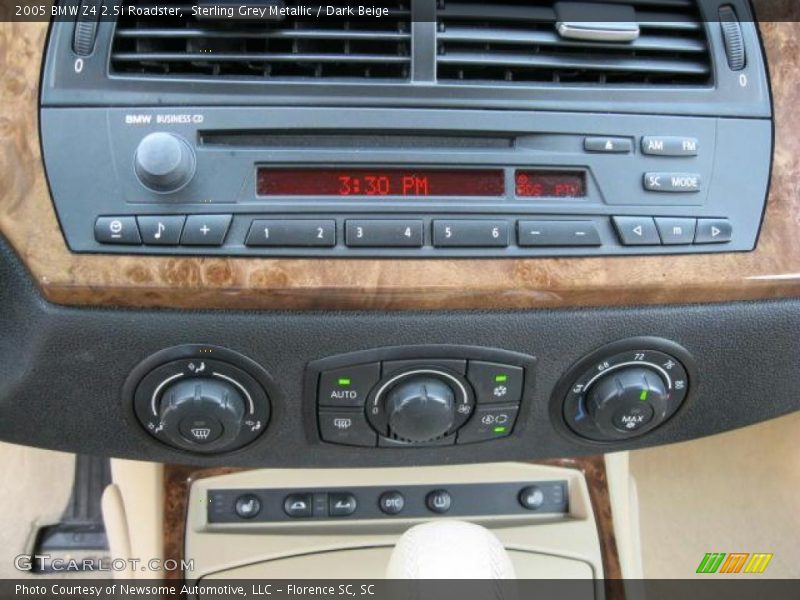 Sterling Grey Metallic / Dark Beige 2005 BMW Z4 2.5i Roadster