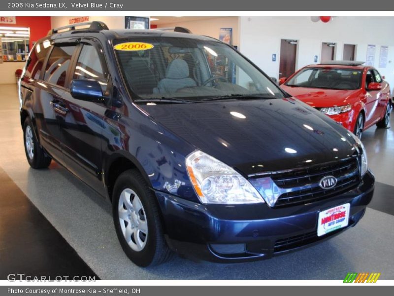 Velvet Blue / Gray 2006 Kia Sedona LX