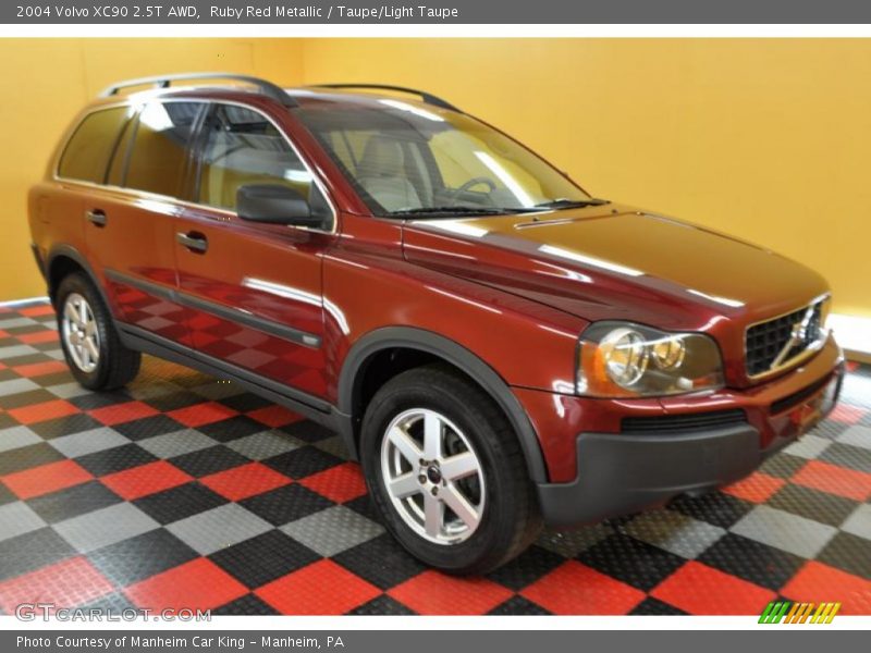 Ruby Red Metallic / Taupe/Light Taupe 2004 Volvo XC90 2.5T AWD