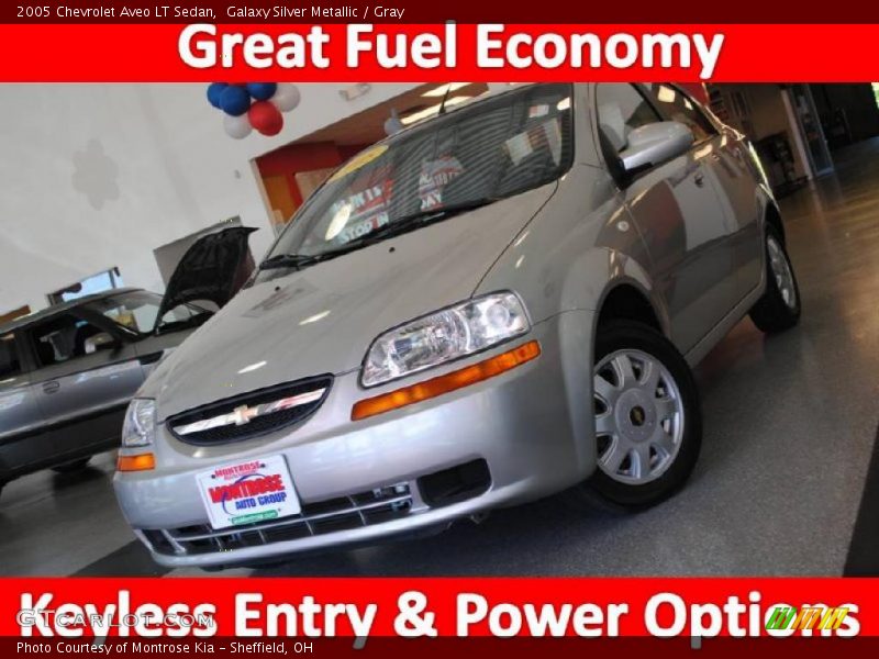 Galaxy Silver Metallic / Gray 2005 Chevrolet Aveo LT Sedan