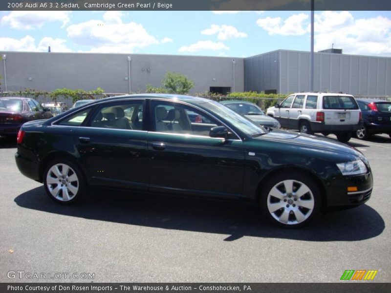 Cambridge Green Pearl / Beige 2006 Audi A6 3.2 Sedan