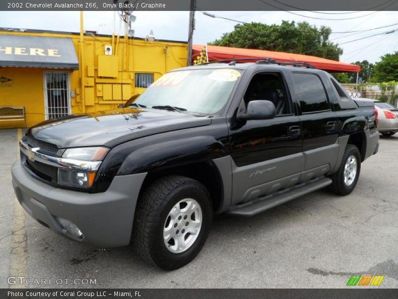 Onyx Black / Graphite 2002 Chevrolet Avalanche Z66
