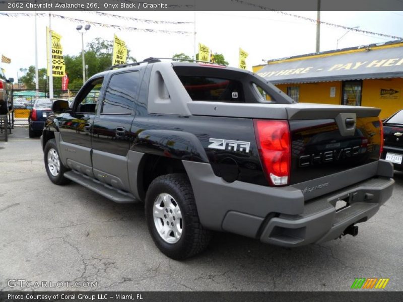 Onyx Black / Graphite 2002 Chevrolet Avalanche Z66