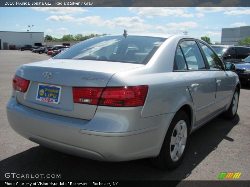 Radiant Silver / Gray 2010 Hyundai Sonata GLS