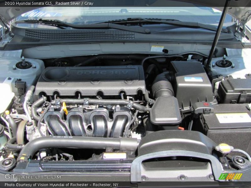 Radiant Silver / Gray 2010 Hyundai Sonata GLS