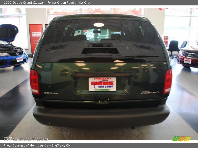 Forest Green Pearl / Mist Gray 1999 Dodge Grand Caravan